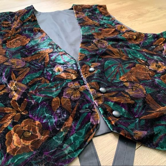 𝅺Vintage | Velvet Velour Dress Vest - Picture 7 of 8